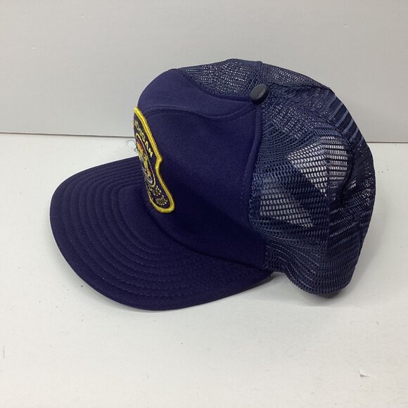 Michigan State Police Troopers Assoc Hat Adjustable Navy Mesh Snapback - Picture 4 of 5